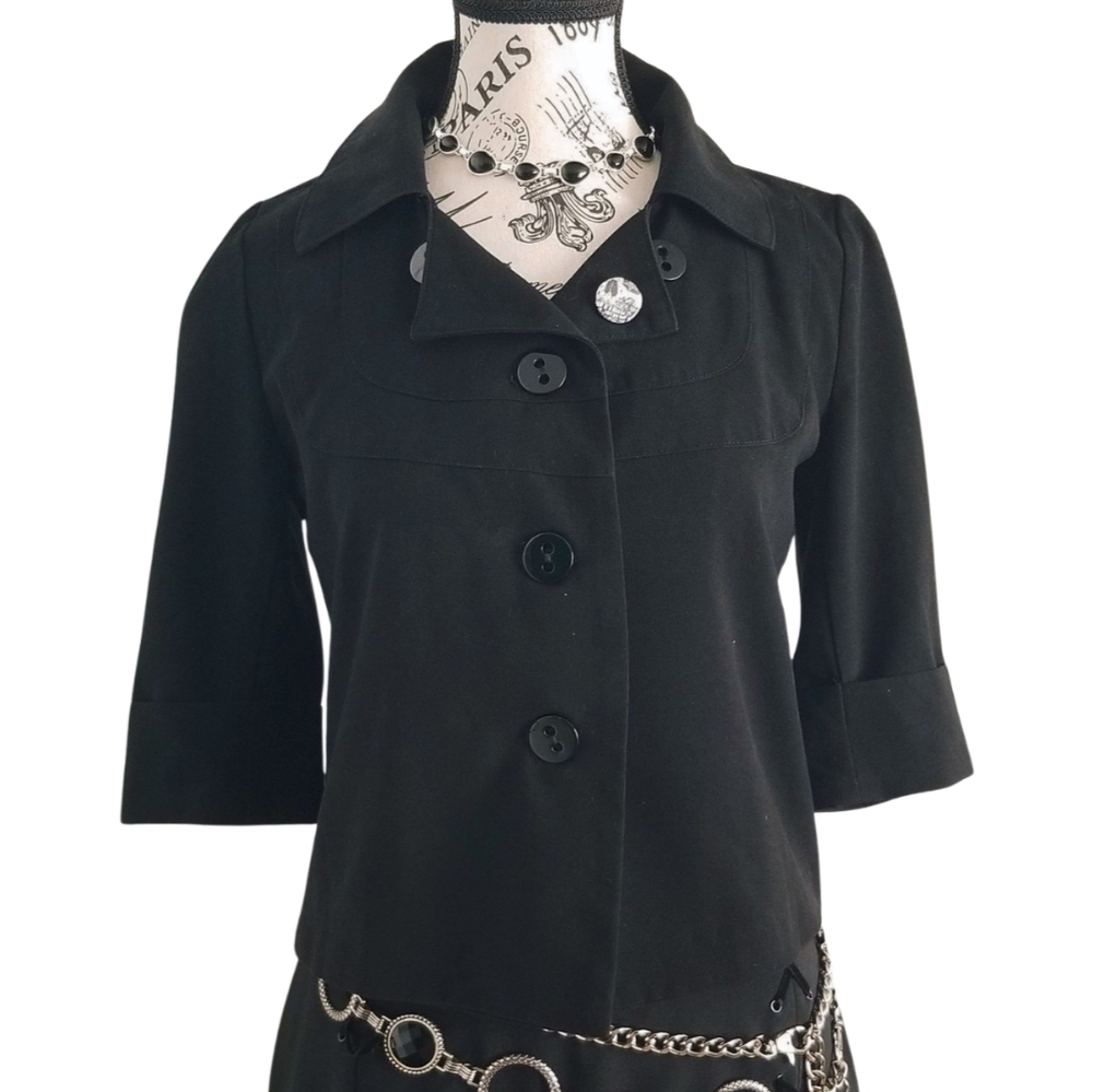 3/4 sleeves crop jacket